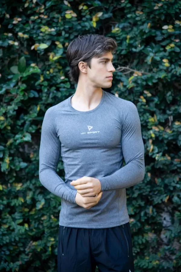Producto - REMERA TERMICA HOMBRE GRIS JK