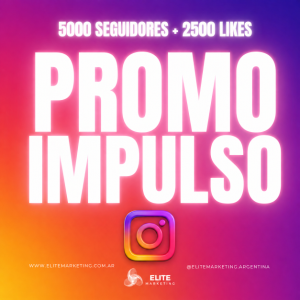 Producto - Promo Impulso: 5000 Seguidores + 2500 Likes - Instagram