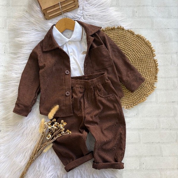 Producto - Conjunto Joaco CHOCO Saco + pantalón de corderoy