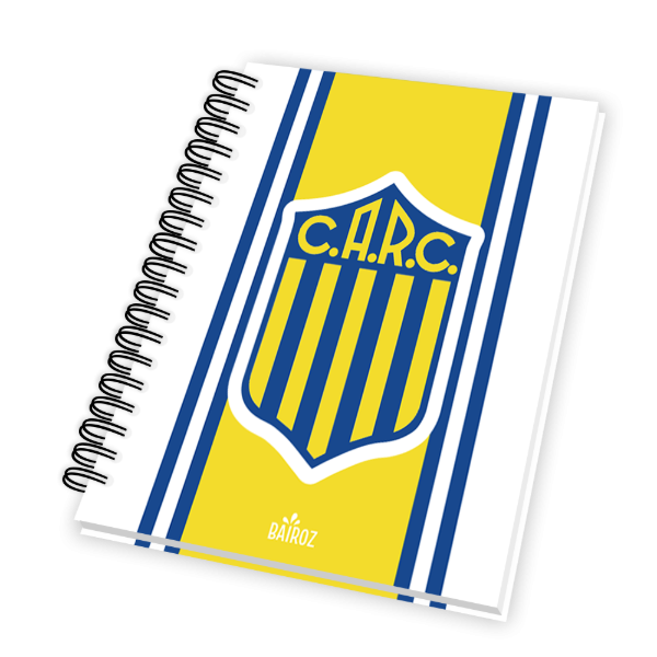 Producto - Cuaderno A4 Tapa Dura 80 Hojas Cuadriculada Rosario Central jgo 2