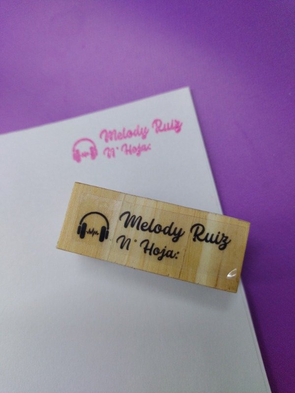 Producto - Sello Escolar de Madera