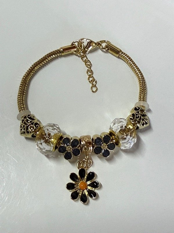Producto - PD150 Pulsera Pandora acero dorado 17+ 3 cm