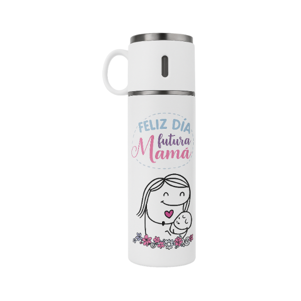 Producto - Termo Taza Feliz Dia Futura Mamá