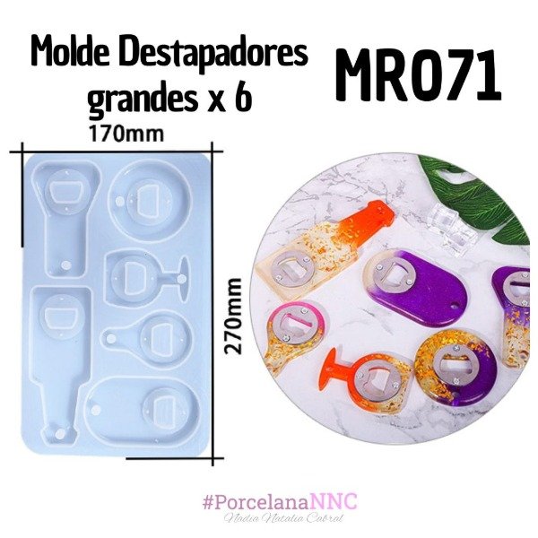 Producto - Molde Destapadores grandes x 6 MR071