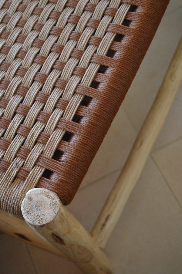 Producto - Banco tejido Marrón