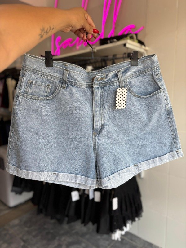 Producto - Short Celeste liso TG