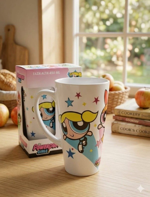 Producto - Taza larga 450ml chicas súper poderosas