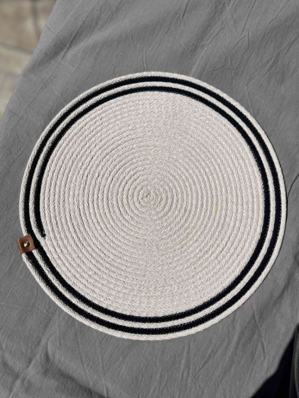 Producto - Plato de Sitio 31cm Combinado con negro
