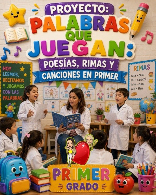Producto - PTO. PALABRAS QUE JUEGAN. POESÍAS RIMAS Y CANCIONES EN PRIMERO. PRIMER GRADO