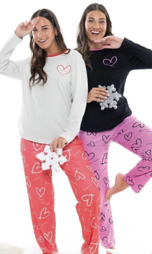 Producto - PIJAMA PIACHE PIU 637 DE ALGODÓN CORAZONES