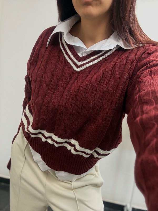Producto - Sweater college bordó