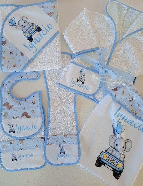 Producto - Set de higiene Elefante auto