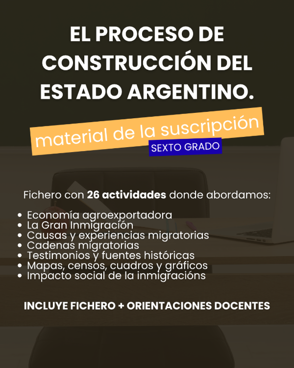 Producto - EL PROCESO DE CONSTRUCCIÓN DEL ESTADO ARGENTINO. FICHERO