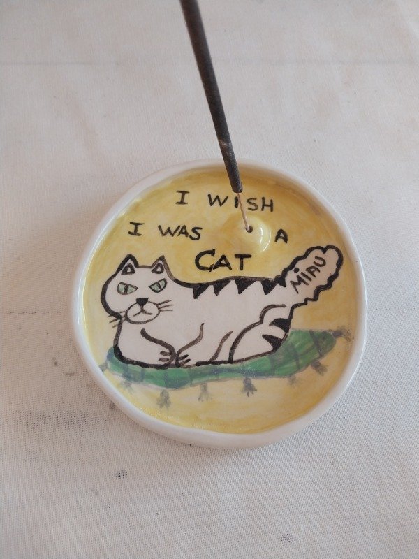 Producto - Porta Sahumerio Gato