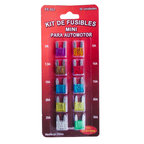 Producto - BLISTER FUSIBLES PLANOS MINI SURTIDOS X10