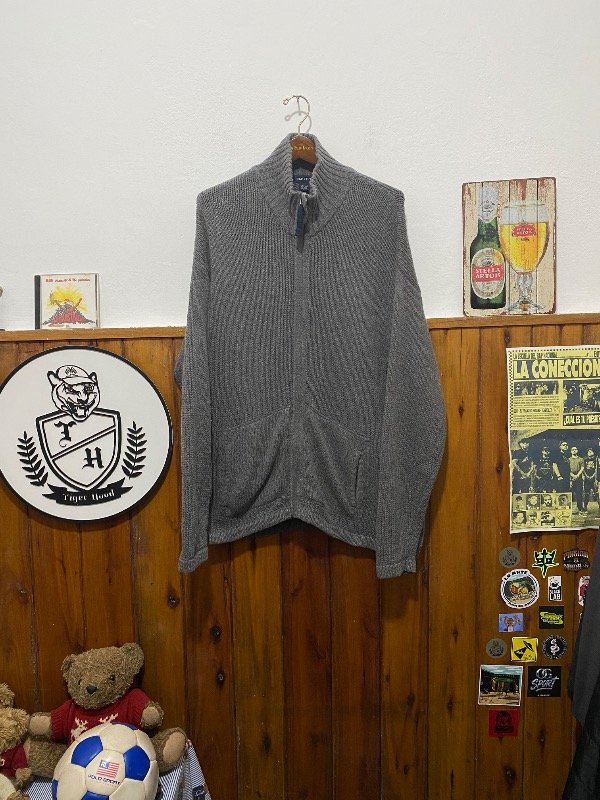 Producto - NAUTICA CAMPERA DE LANA GRIS (