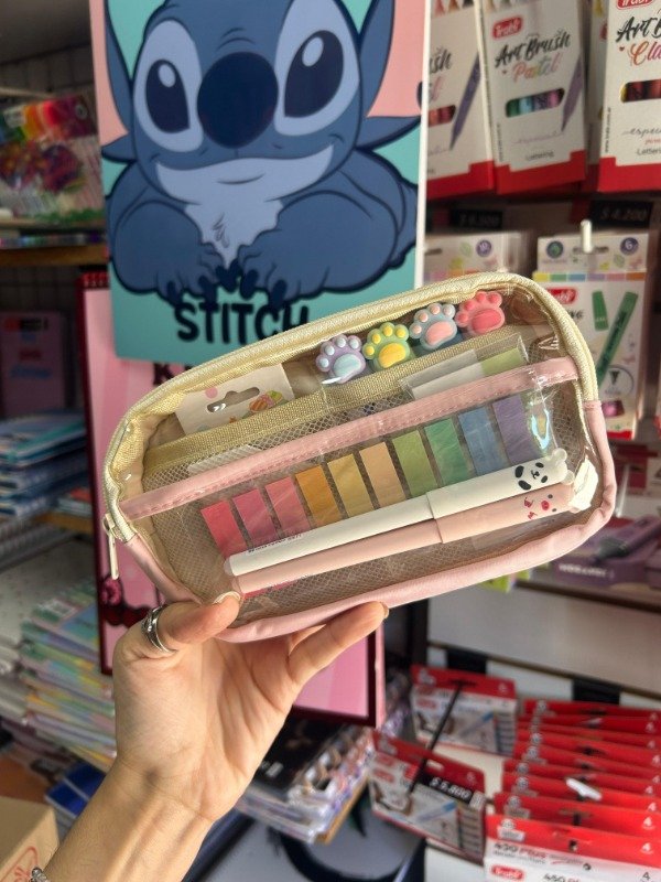 Producto - Cartuchera bolsillitos con red C167