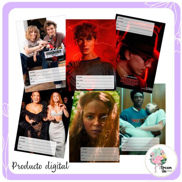 Producto - Carátulas Separadores Imprimibles Stranger Things