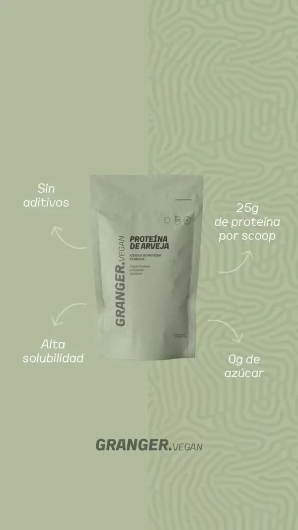 Producto - PROTEÍNA DE ARVEJA PURA 453 GRS GRANGER - 1