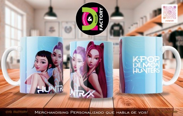 Producto - Taza Guerreras del K-POP - TZ-RT-BL-11OZ-522-ANM-LGK