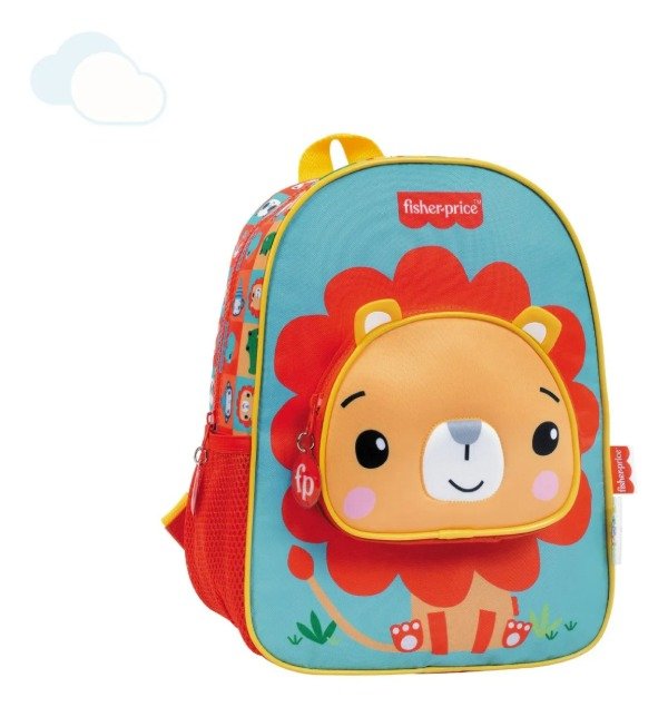 Producto - Mochila Escolar Wabro 12'' Fisher Price Orejitas León
