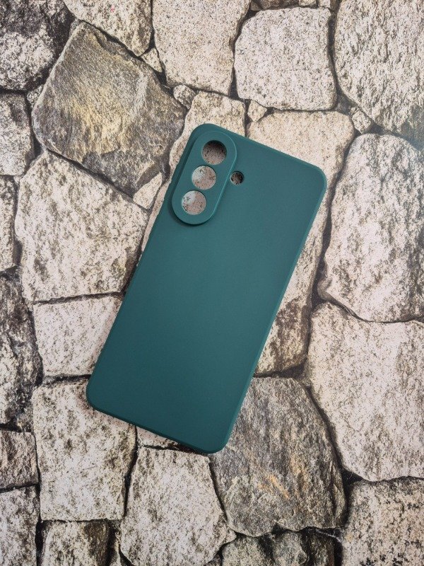 Producto - Funda silicone soft con felpa Samsung A57 verde