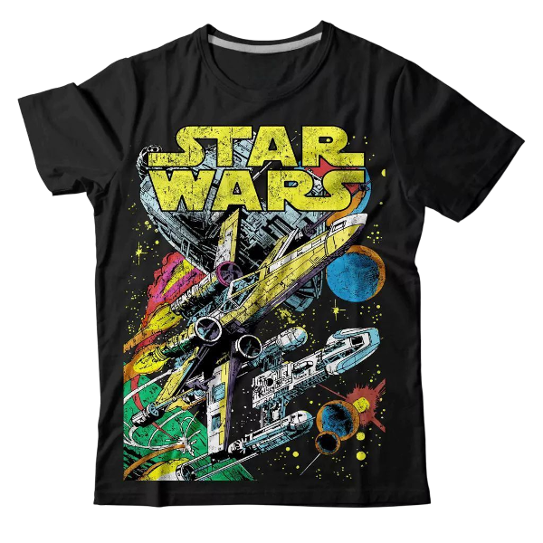 Producto - Remera Star Wars X wing FOTOLUMINISCENTE