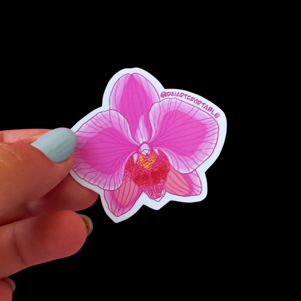 Producto - Sticker Vinilo Orquídea