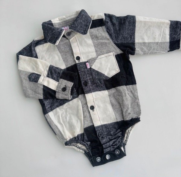 Producto - Body Camisa escocesa.