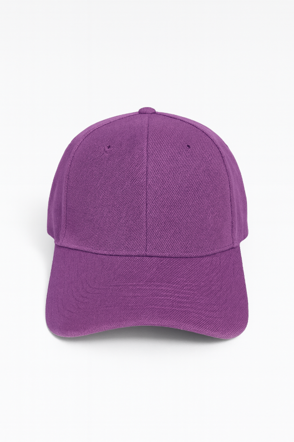 Producto - Gorra de gabardina 6 gajos, color violeta, lisa, ideal para personalizar, Urbana
