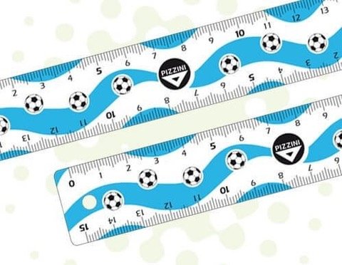 Producto - Regla Pizzini Futbol 15cm Personalizada