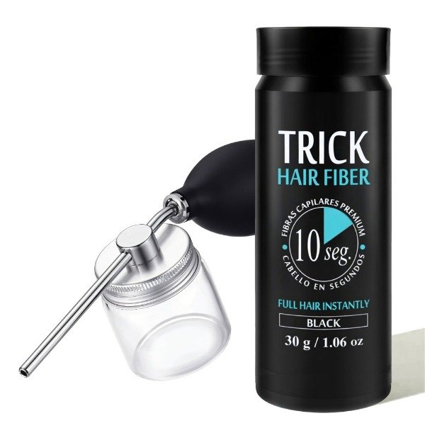 Producto - Aplicador + Fibras Capilares Trick Hair Fiber x 30g