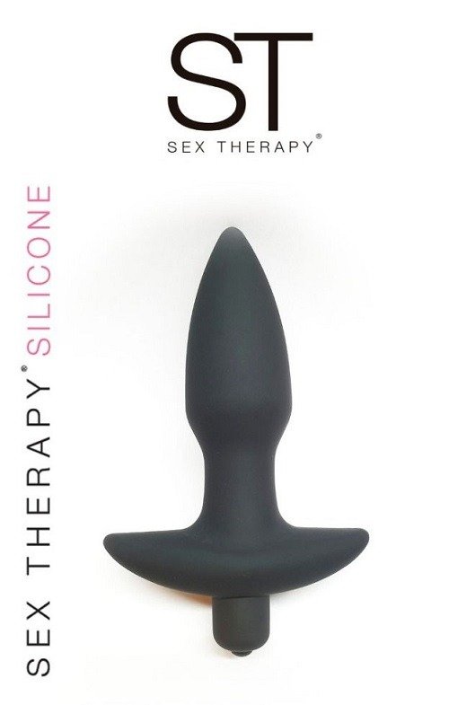 Producto - Plug Anal Con Vibro Negro - ST Sex Therapy