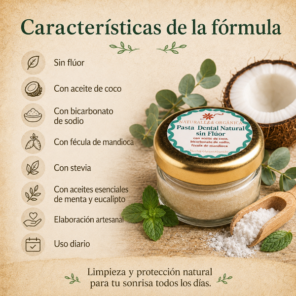 Producto - Pasta Dental Natural Sin Flúor DentalCoco - Naturaleza Orgánica - 5