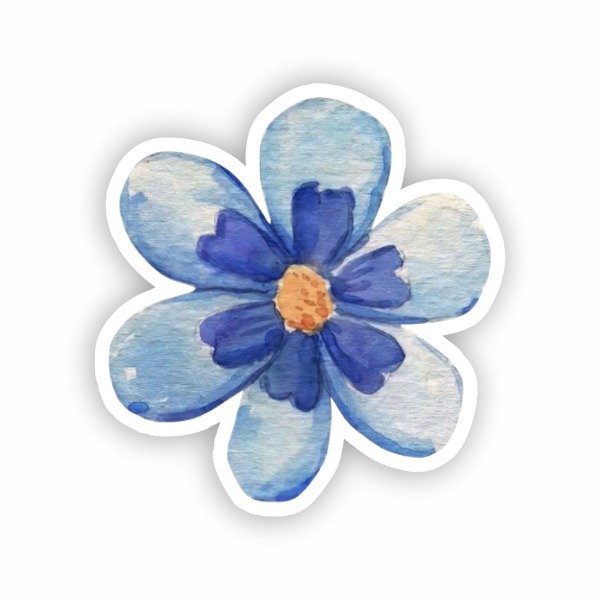 Producto - ST01428 Flor acuarela azul