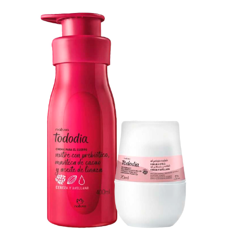 Producto - hidratante 400ml + desodorante perfumado de cereza y avellana