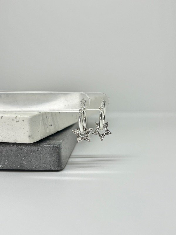 Producto - Aros Estrella Cristales