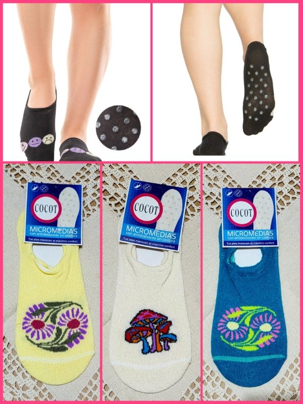 Producto - Micromedias con Antideslizante sin Costura Cocot 3261