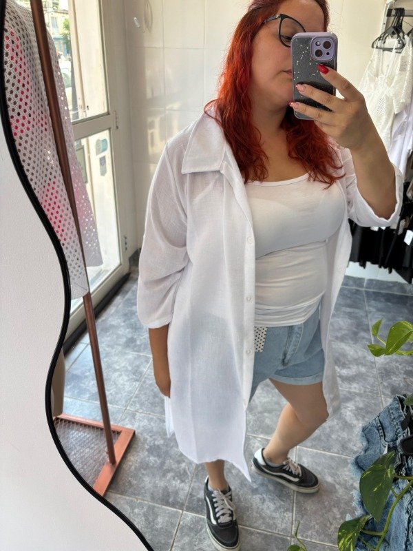 Producto - Maxi camisa lino