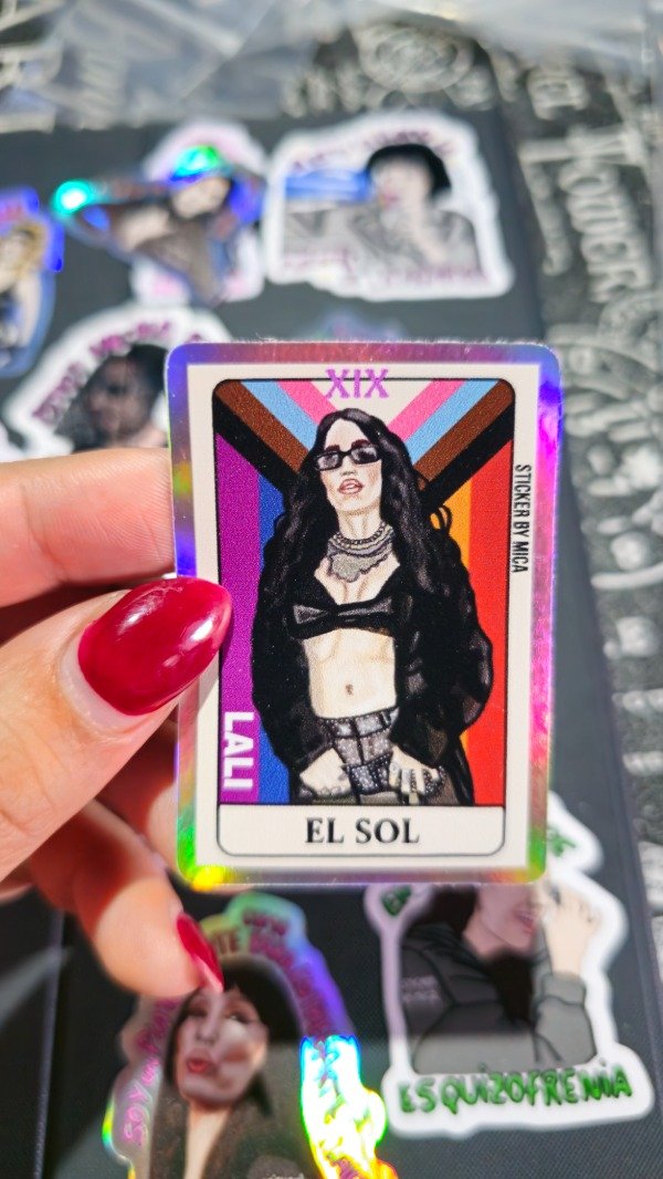 Producto - Sticker tarot lali holo