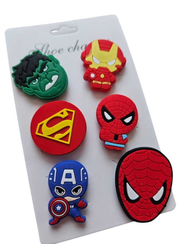 Producto - Pins Superheroes x 6