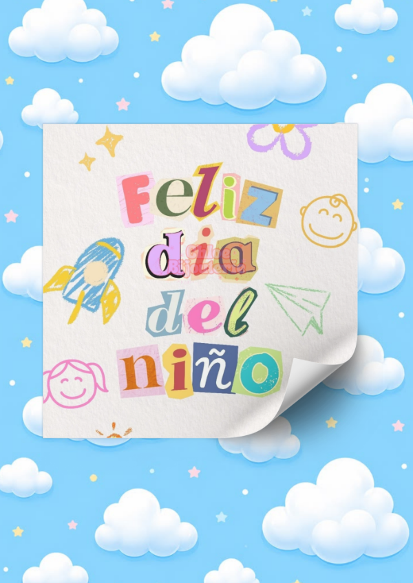 Producto - Adhesivo dia del niño: X35 UND (4X4) TEMATICA a2