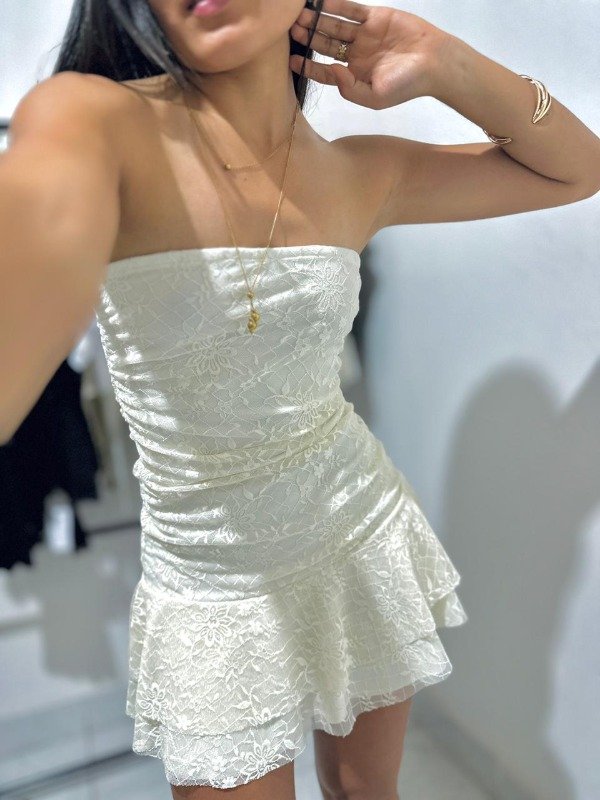 Producto - Vestido strapless Aurora crema