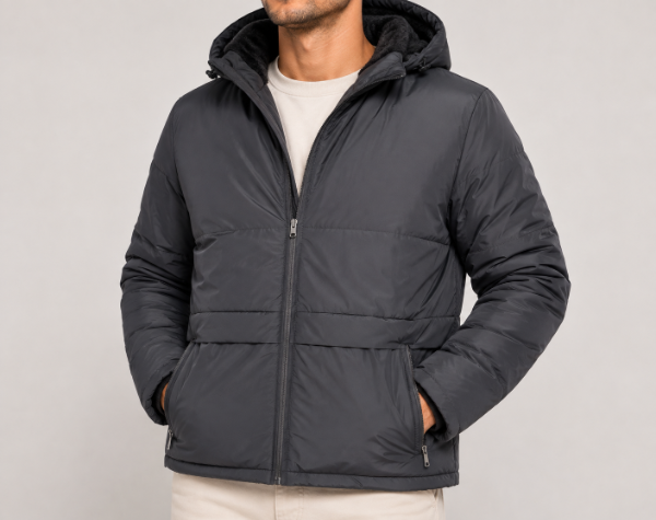 Producto - Campera de abrigo con piel y capucha - 2