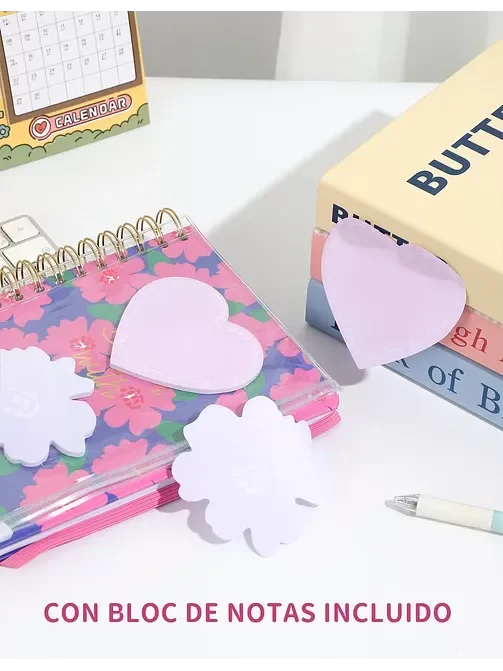 Producto - Cuaderno Espiral tapa dura + Estuche Pvc + Post It Primavera - 11