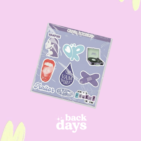 Producto - Plancha de Sticker Inspirada Olivia Rodrigo