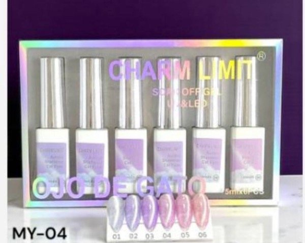 Producto - Esmaltes ojo de gato charm limit aurora x6