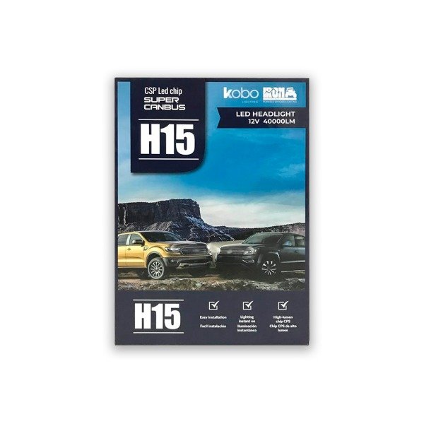 Producto - KIT CREE LED KB1 H15 CANBUS ALTA DIURNA ALTA GAMA