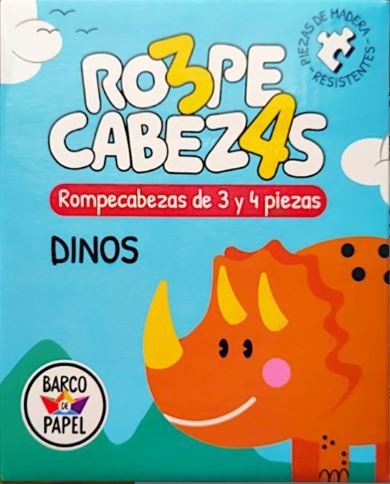 Producto - Rompecabezas de Madera Dinos 3 y 4 piezas