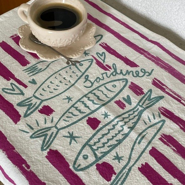 Producto - Paños de Cocina Sardinas Santa Rita/ Capri